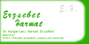 erzsebet harmat business card